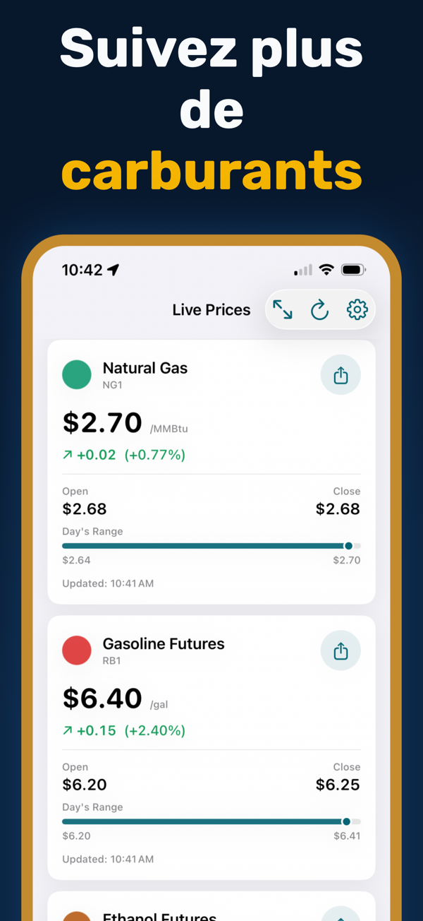 Oil Prices Live - Multi-currency energy price display