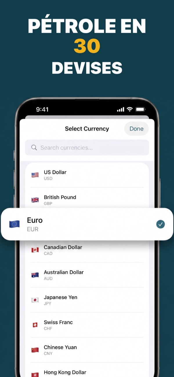 View oil prices in international currencies