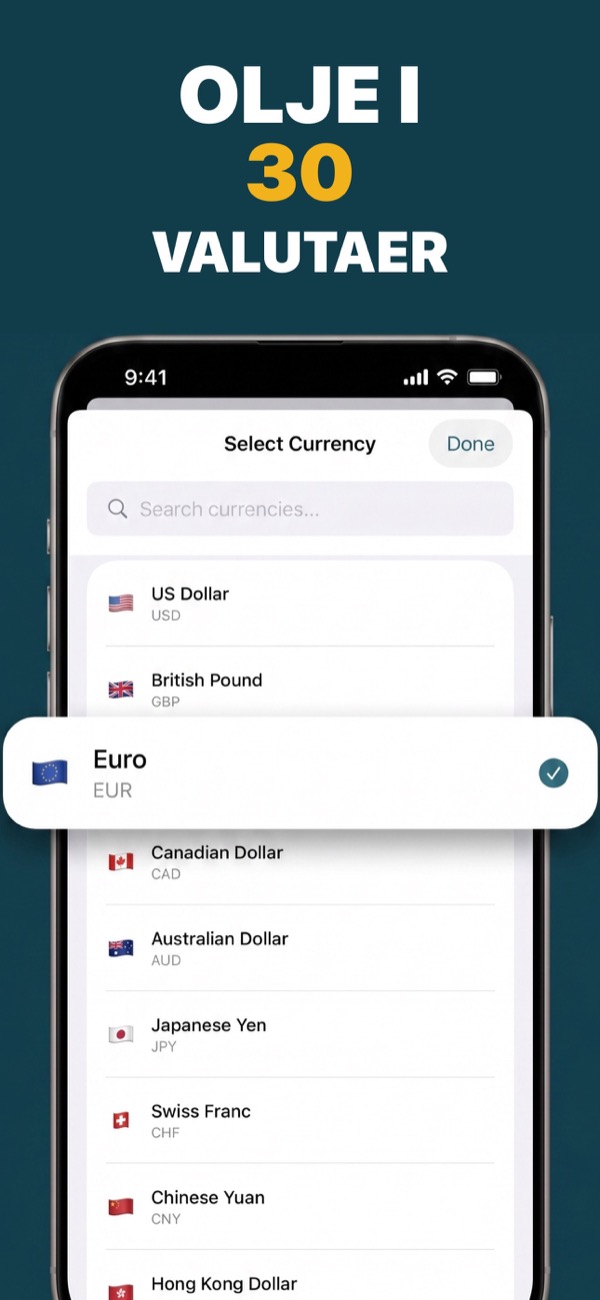 View oil prices in international currencies