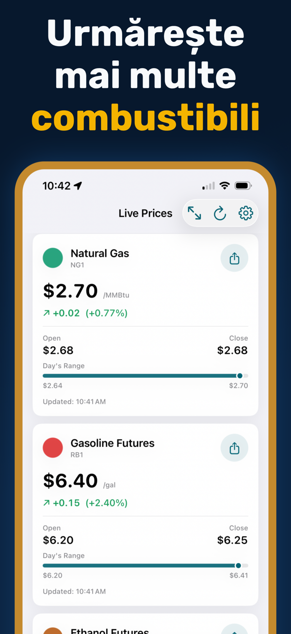 Oil Prices Live - Multi-currency energy price display