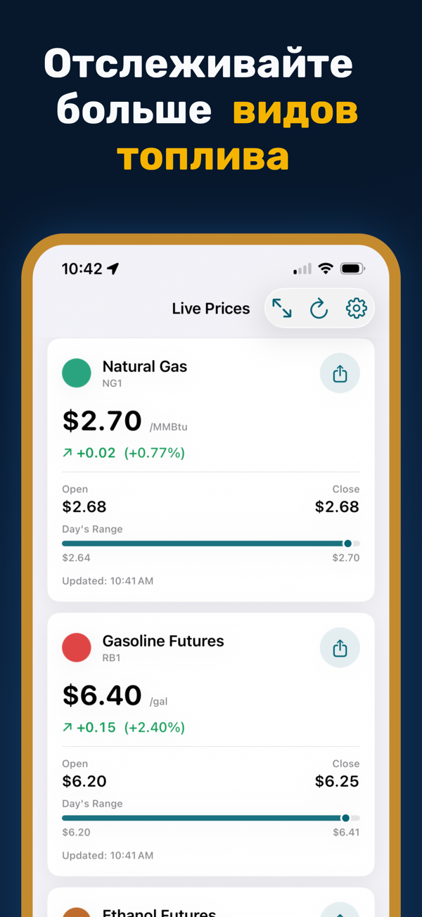 Oil Prices Live - Multi-currency energy price display